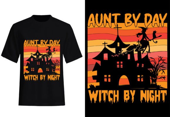 Download Aunt by Day Halloween T-shirt Design - Premium Bundle